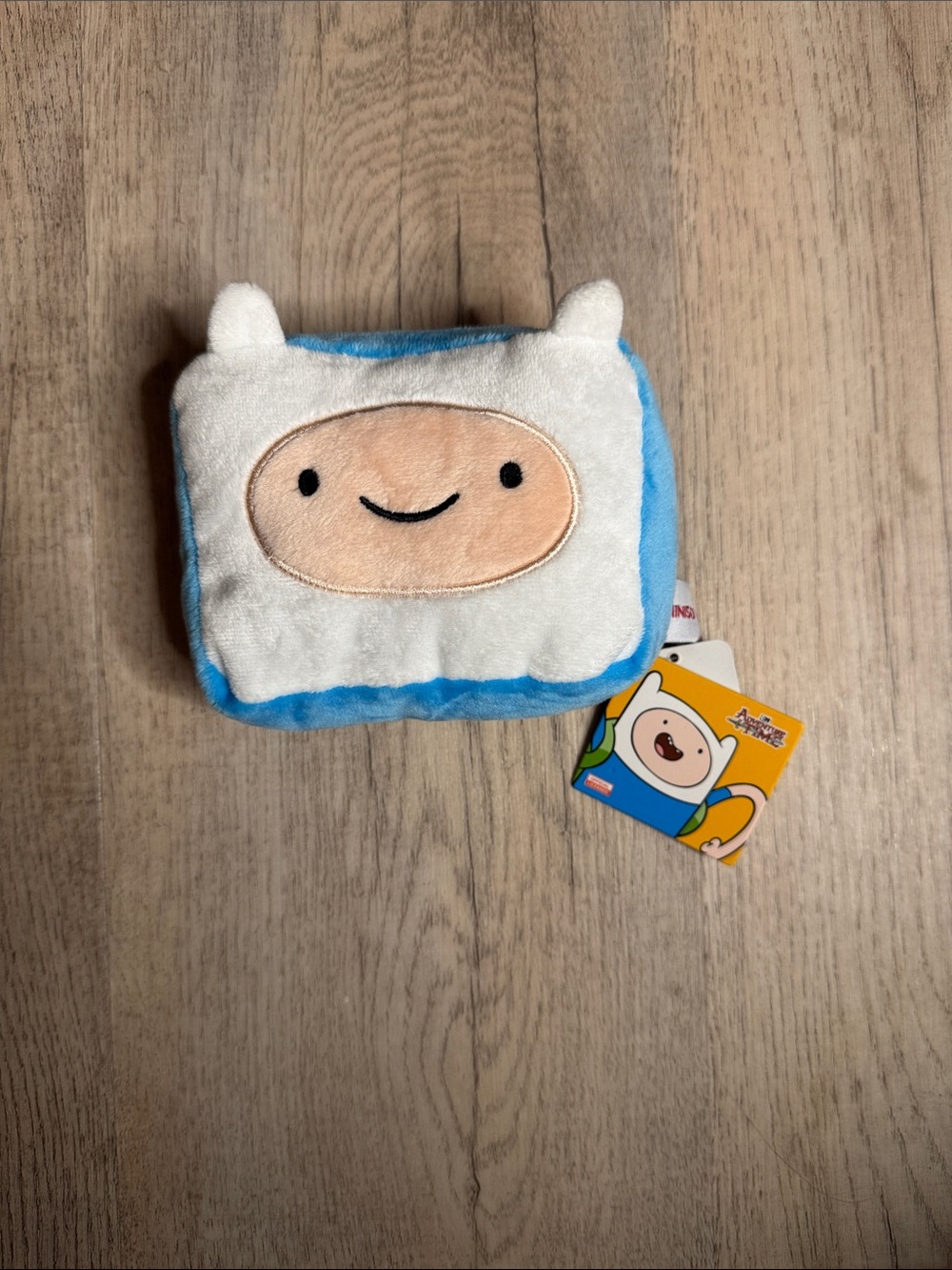Adventure Time NWT Finn Plush Coin Purse - White & Blue